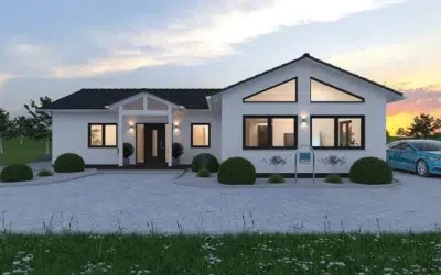 Spektral-Haus, massiv gebaut, Haus mit Parkplatz