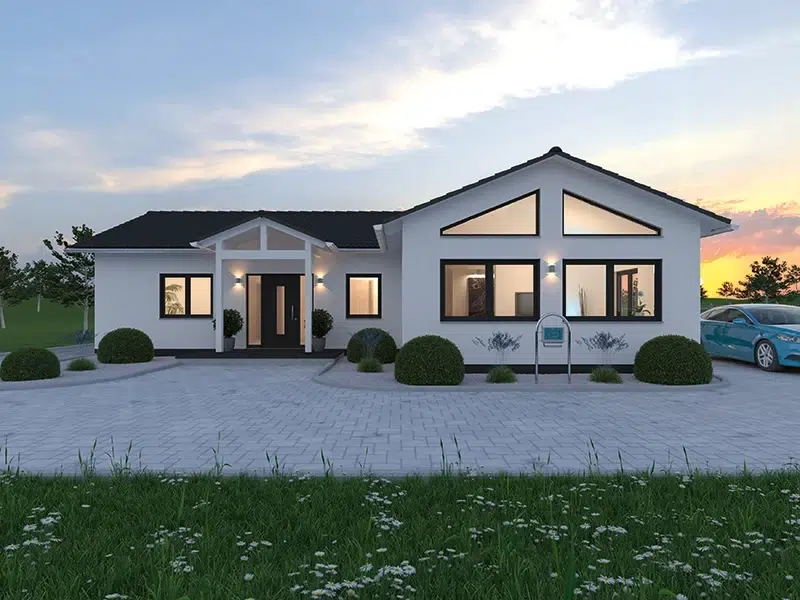 Spektral-Haus, massiv gebaut, Haus mit Parkplatz